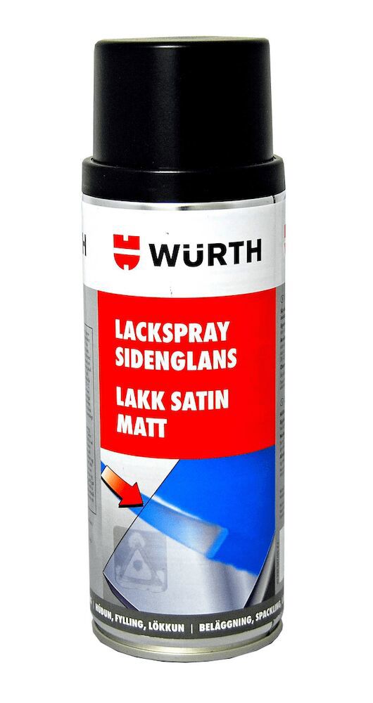 WURTH LACKSP.SIDENGLANS SVART 400 ML