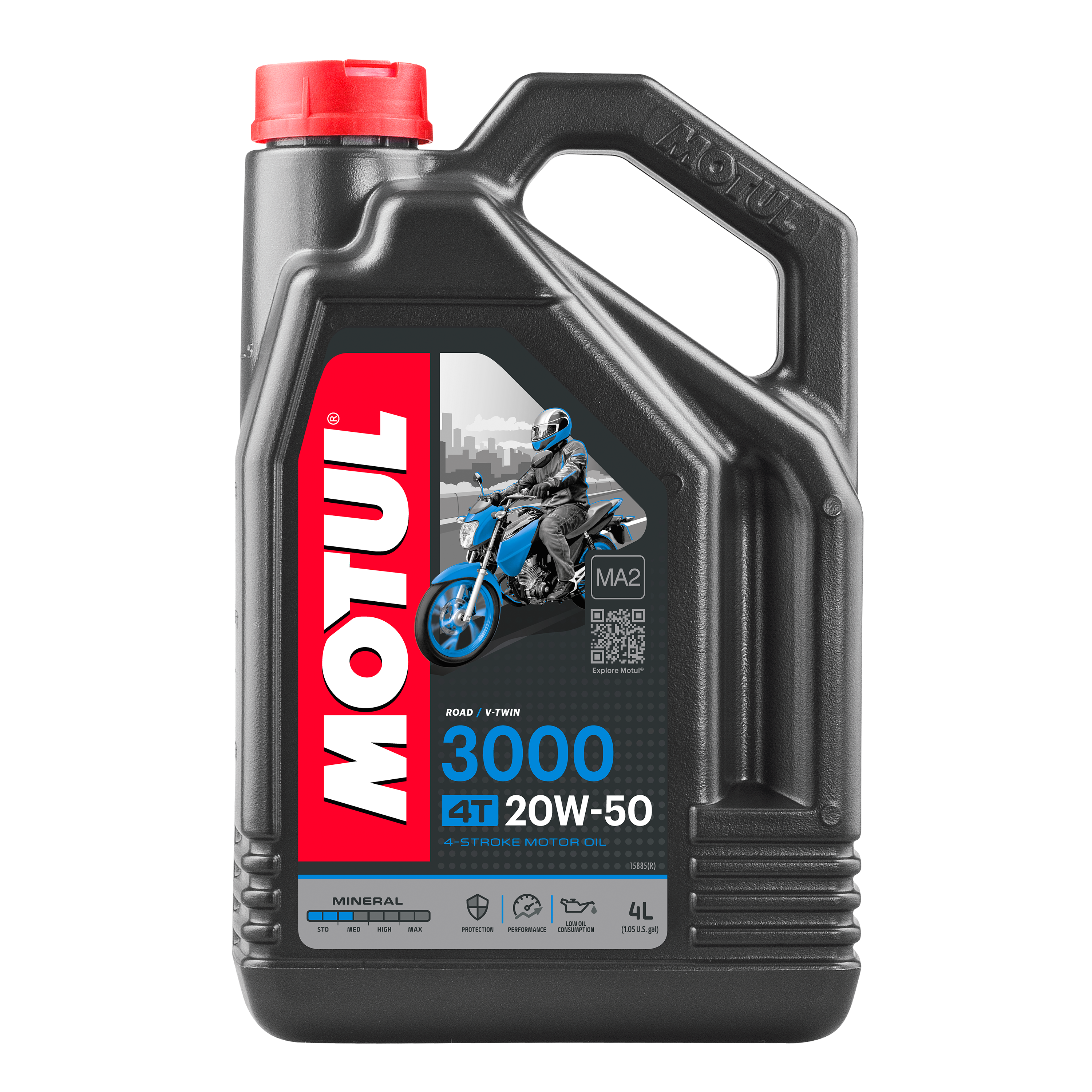 Motul 3000 4T 20W-50, 4 liter