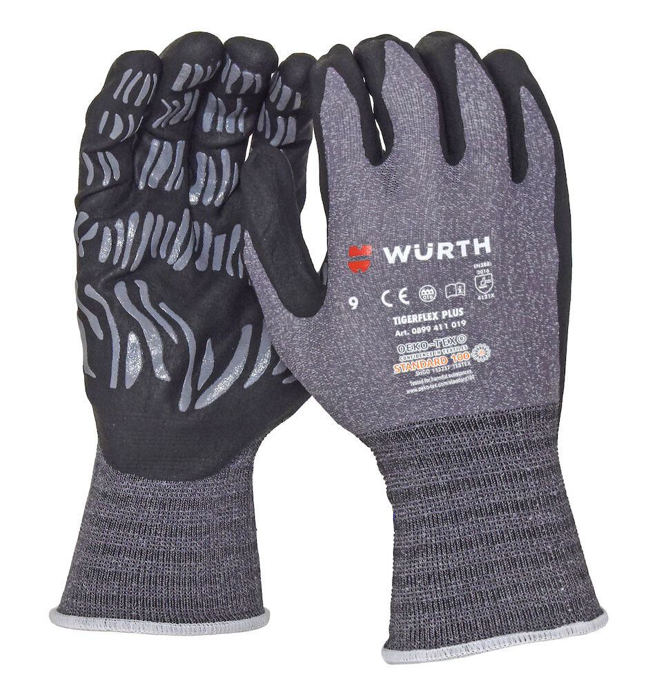 WURTH MONTAGEHANDSKE TIGERFLEX STL 9