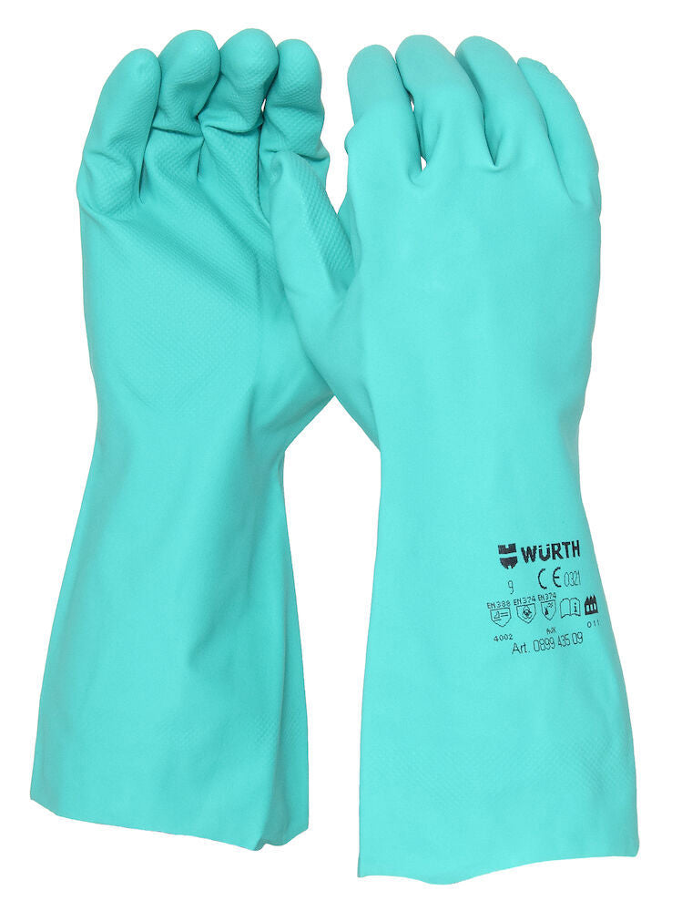 WURTH NITRILHANDSKE 33CM STL 8