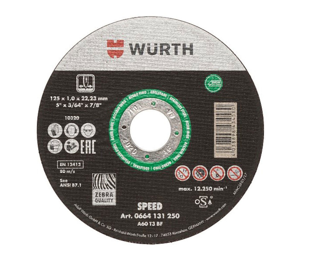 WURTH KAPSKIVA SPEED ROSTFRI.125X1,6