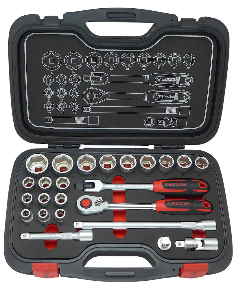 WURTH HYLSNYCKELSATS 1/2" 24-DELAR