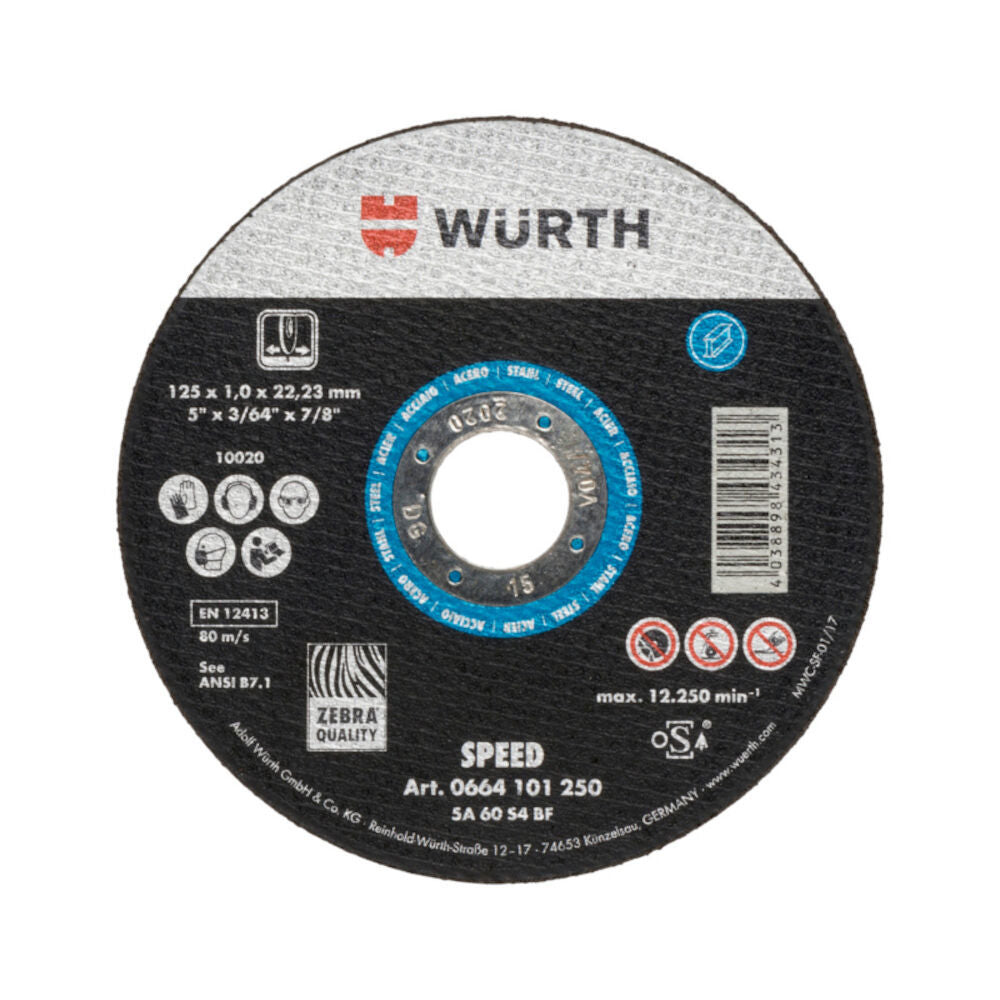 WURTH KAPSKIVA SPEED BLÅ  230X2,0/22