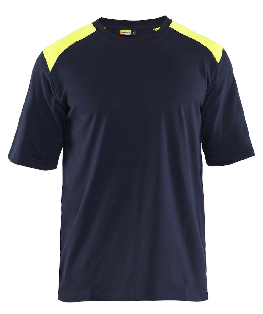 WURTH FLAMSKYDD T-SHIRT MARIN/GUL XS