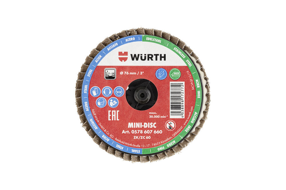 WURTH MINI LAMELL-DISC K40 50MM