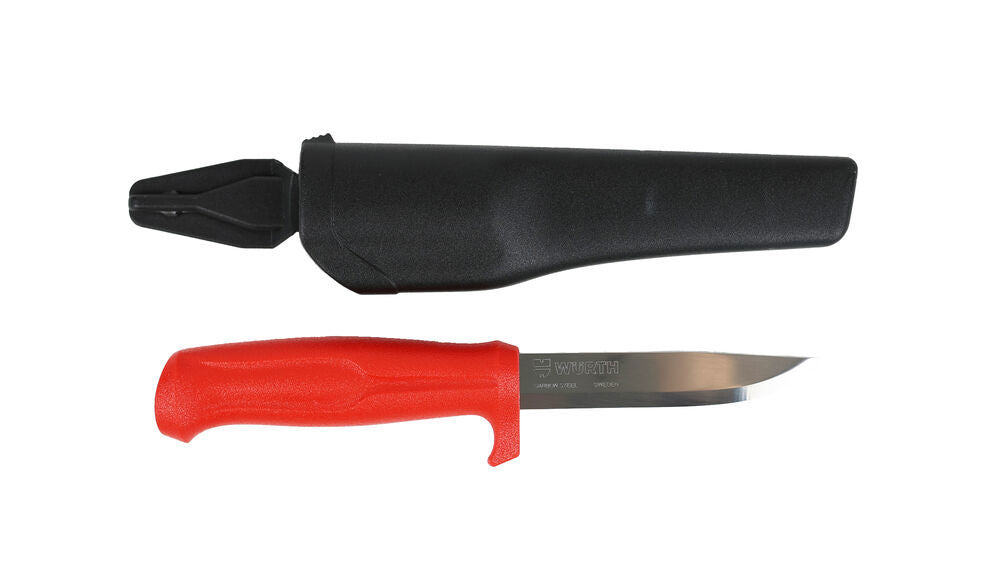 WURTH SLIDKNIV RÖD KOLSTÅL