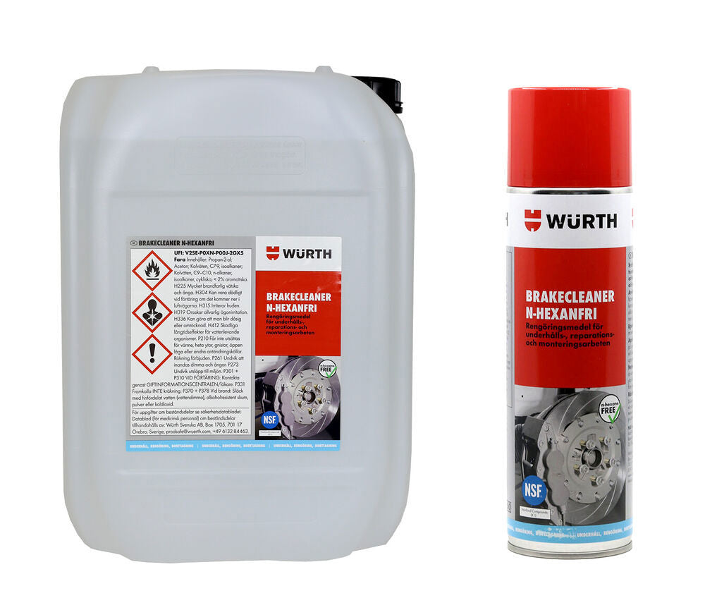 WURTH BRAKECLEANER N-HEXANFRI 500 ML