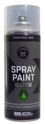 SPRAYMAS SPRAYFÄRG ELITE SVART BLANK