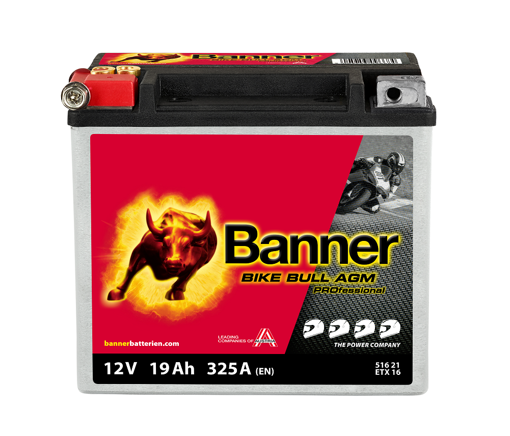 Banner Mc Batteri AGM  PRO  ETX16 12V 19Ah