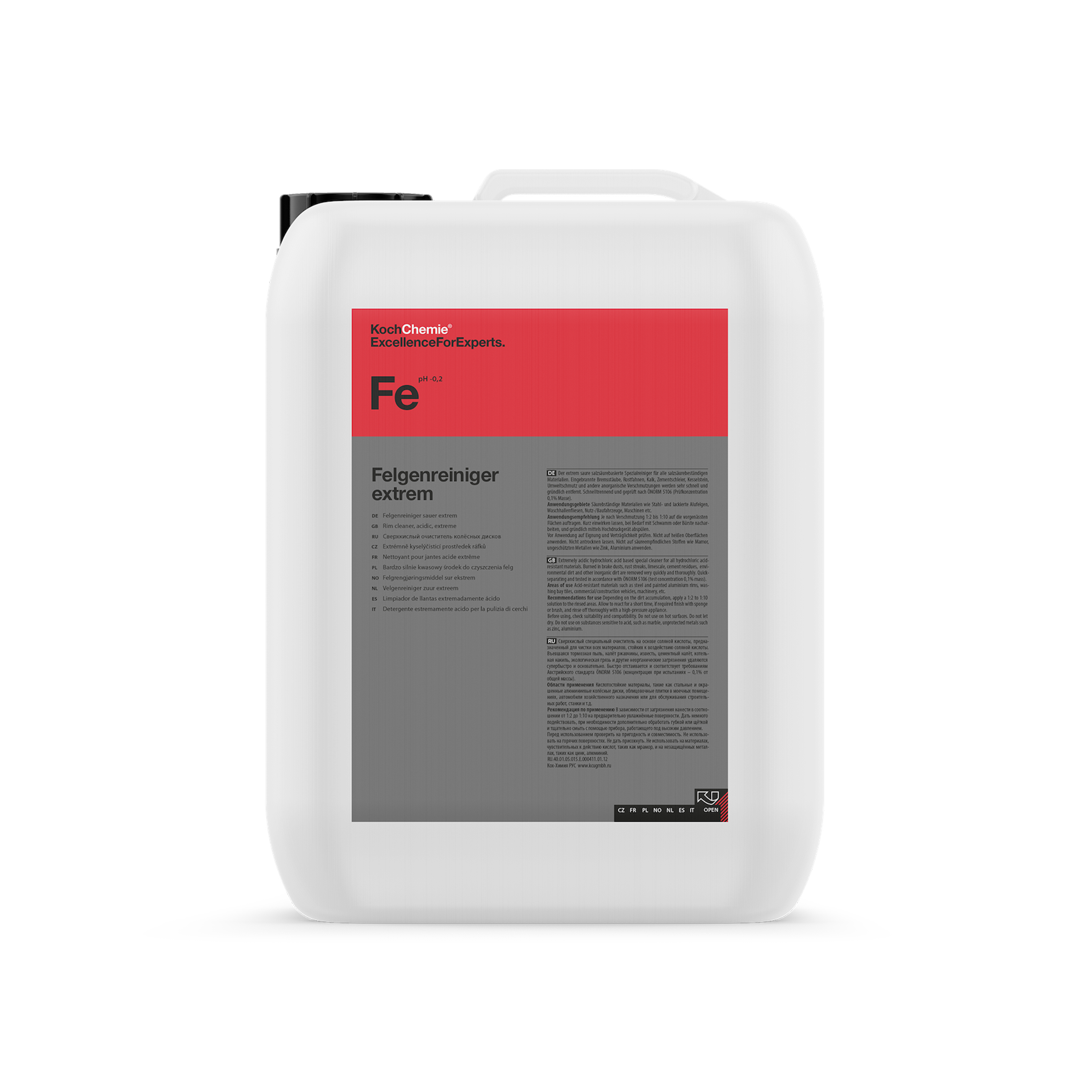 Syrabaserad fälgrengöring Koch-Chemie Fälgrengöring Extrem, 22 kg