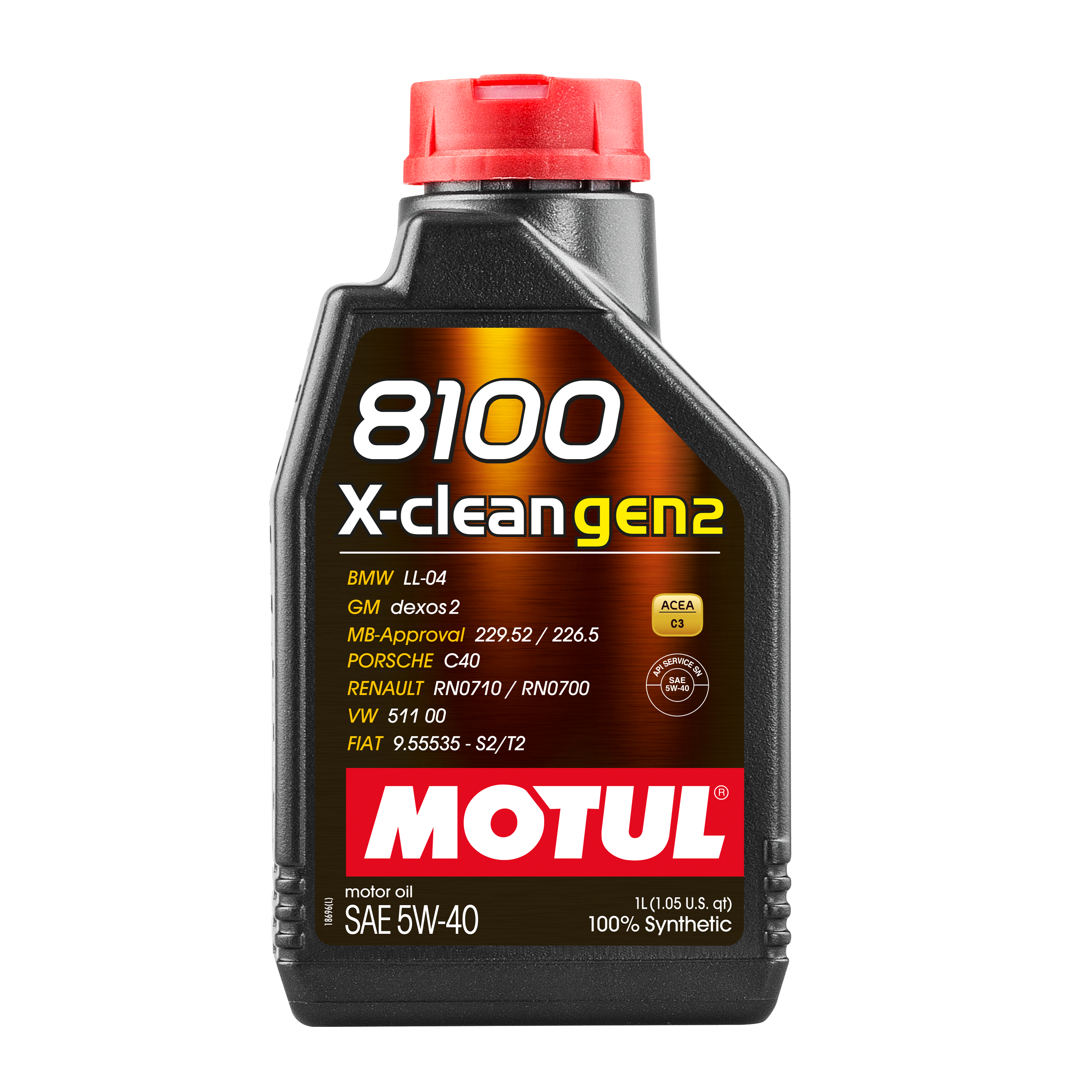 Motul 8100 X-CLEAN GEN2 5W-40, 1 liter