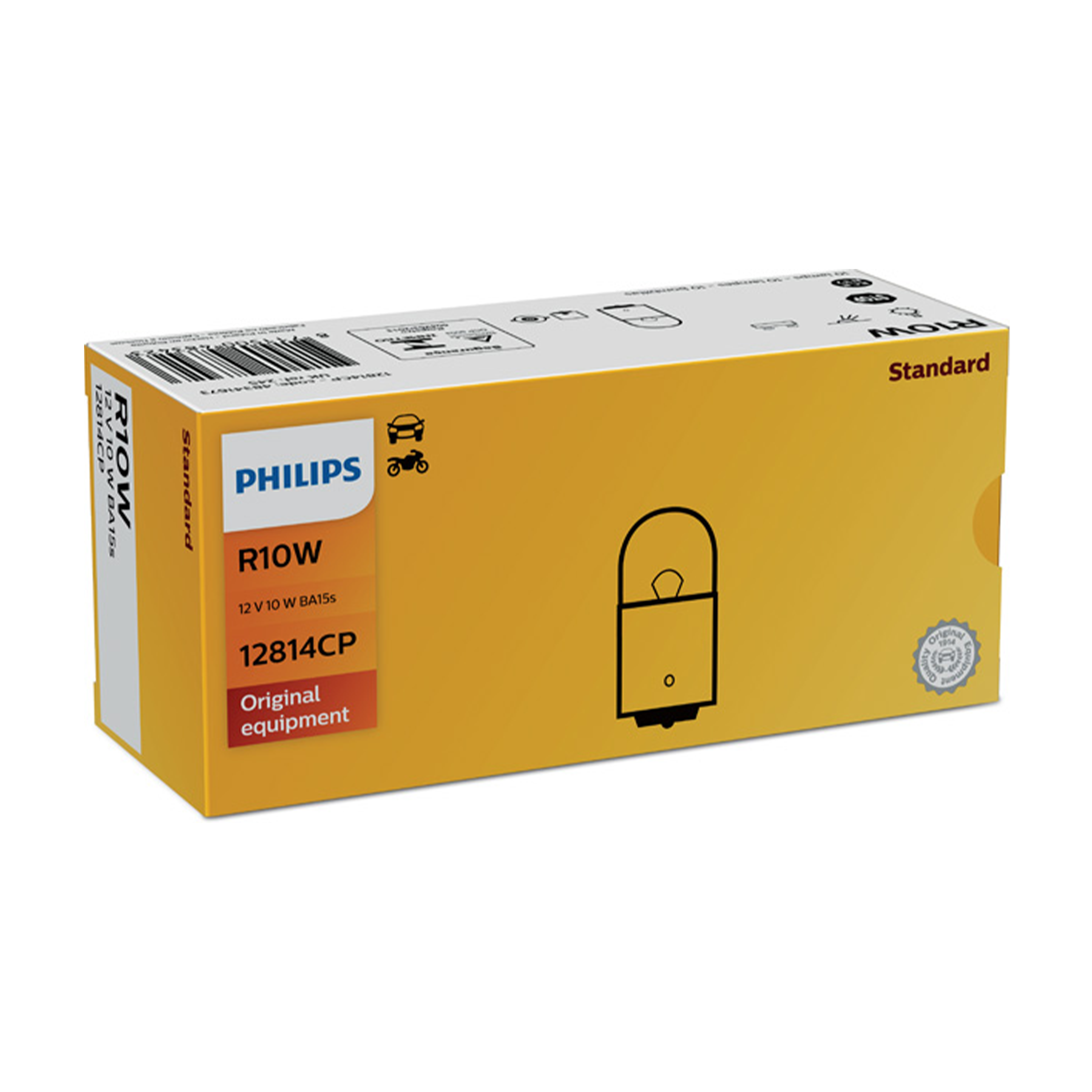 Blinkerslampa Philips R10W 12V 10W BA15s