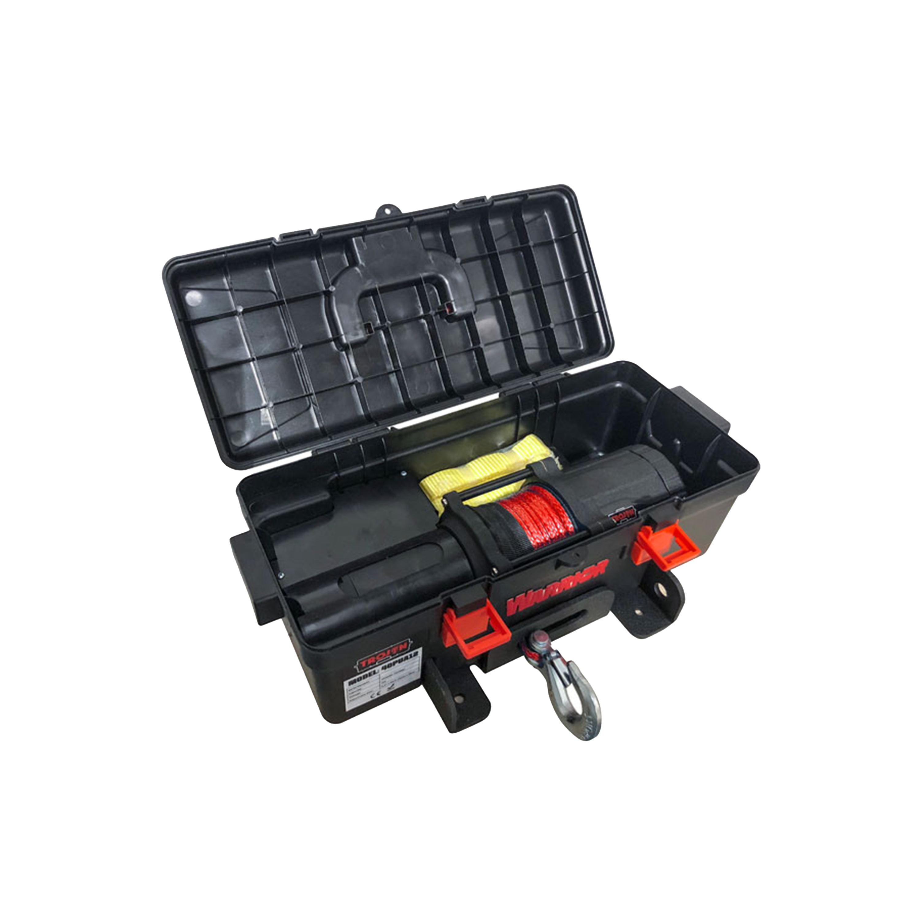 Portabel Vinsch BPE Warrior Winch Trojan Syntet 12V, 1814 kg