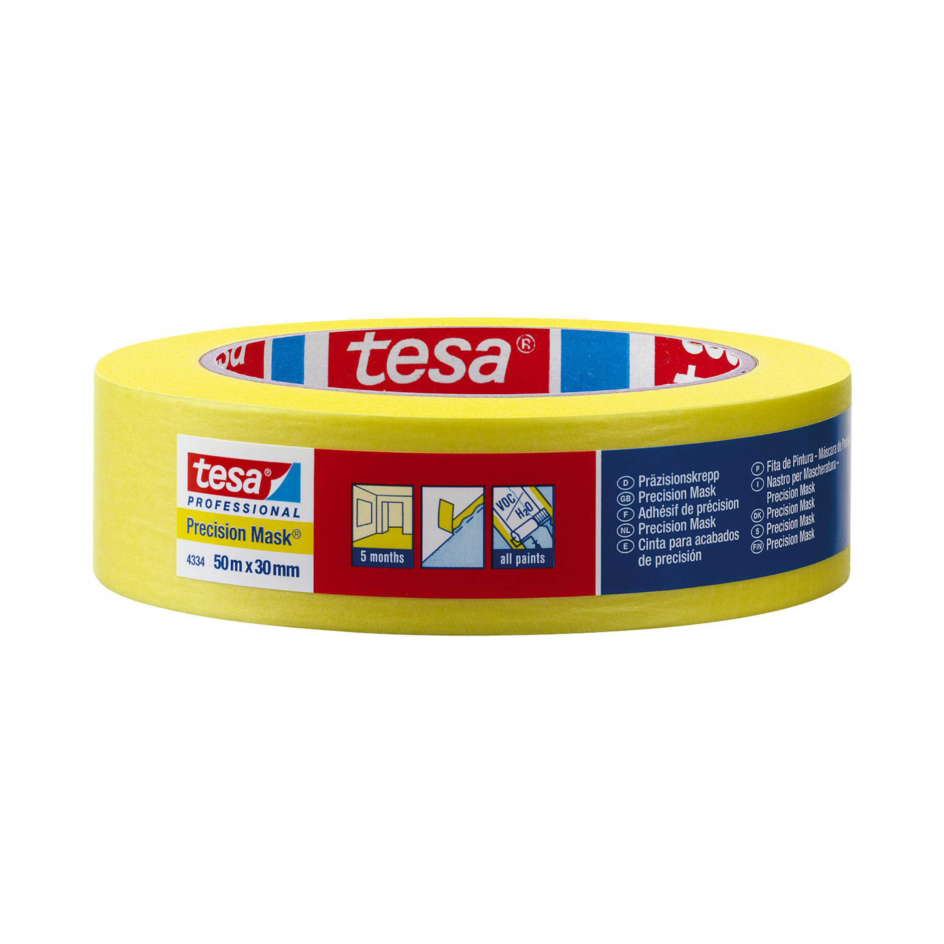 Maskeringstejp Tesa 4334, 25mm x 50m