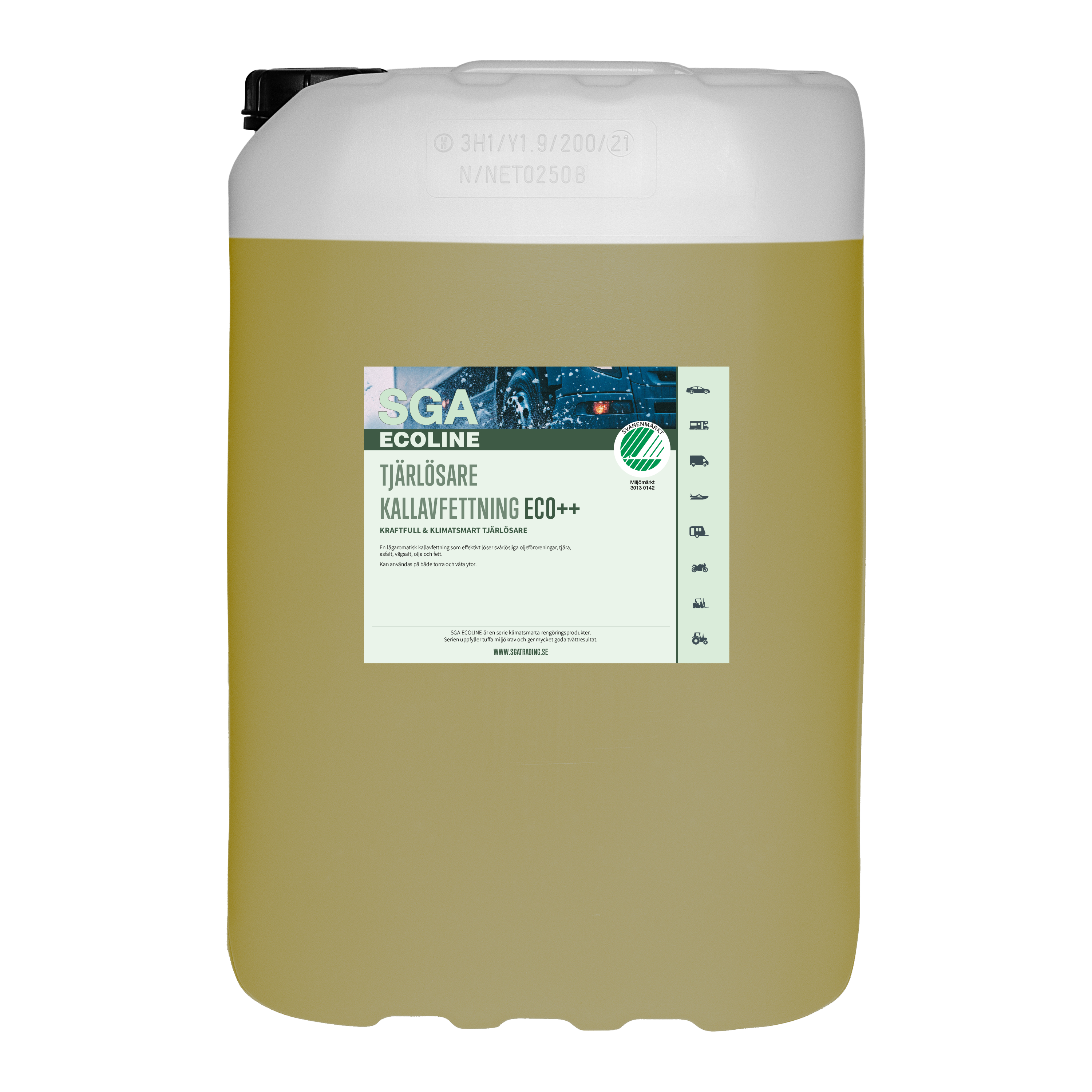 Svanenmärkt Kallavfettning SGA ECOLINE Tjärlösare Kallavfettning ECO++, 25 Liter