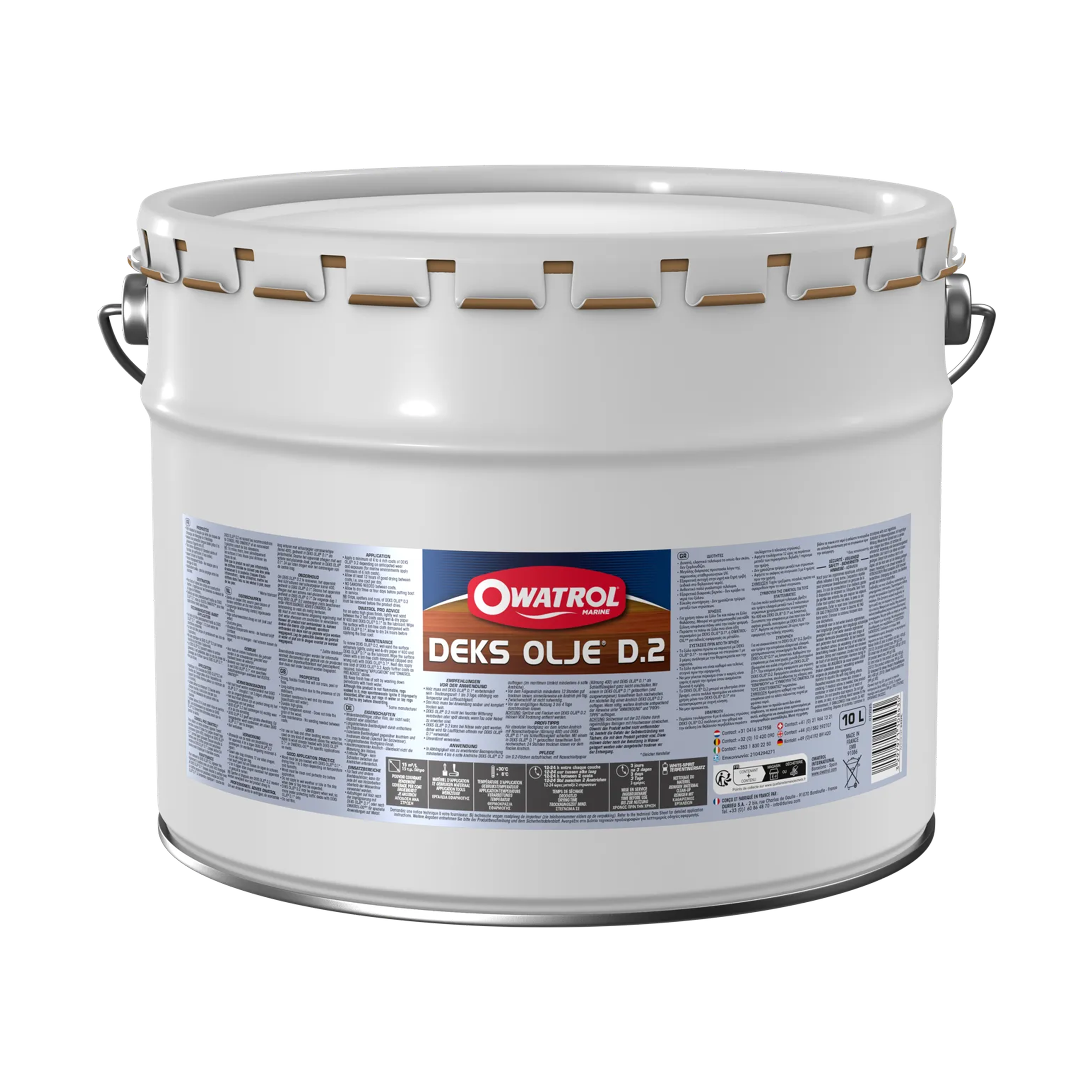 Träolja Owatrol Deks D2 Högblank, 10 liter